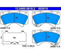 Brake pads 13.0460-5618.2 ATE for TOYOTA LAND CRUISER PRADO LAND CRUISER 200