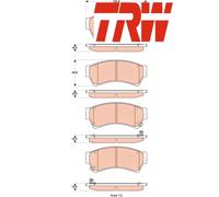 FRONT BRAKE PAD SET DISC BRAKE FITS: MAZDA 6 SPORT 2.2 MZR-CD /2.2 D /2.0 MZR