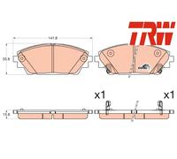 FRONT BRAKE PAD SET DISC BRAKE FITS: MAZDA AXELA 1.5/2.0/2.2 D/2.5 /1.6 /1.5