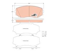 FRONT BRAKE PAD SET DISC BRAKE FITS: MAZDA CX-7 SUV 2.5 MZR /2.2 MZR-CD AWD/2