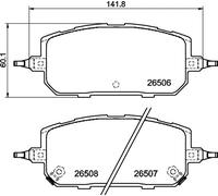 Brake Pad Set, disc brake BREMBO P49067 For MAZDA