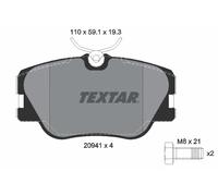 FRONT BRAKE PAD SET DISC BRAKE FITS: MERCEDES-BENZ 190 SEDAN E 2.3-16/E 2.3-1