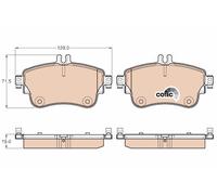 FRONT BRAKE PAD SET DISC BRAKE FITS: MERCEDES-BENZ B-CLASS SPORTS TOURER B 18