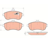 FRONT BRAKE PAD SET DISC BRAKE FITS: MERCEDES-BENZ C-CLASS T-MODEL C 250 CGI