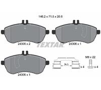 FRONT BRAKE PAD SET DISC BRAKE FITS: MERCEDES-BENZ C-CLASS T-MODEL C 250 CGI