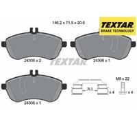 FRONT BRAKE PAD SET DISC BRAKE FITS: MERCEDES-BENZ C-CLASS T-MODEL C 250 CGI