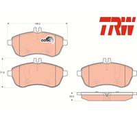 FRONT BRAKE PAD SET DISC BRAKE FITS: MERCEDES-BENZ C-CLASS T-MODEL C 250 CGI