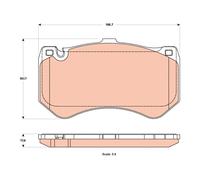 FRONT BRAKE PAD SET DISC BRAKE FITS: MERCEDES-BENZ CLS SEDAN GRANDE CLS 63 AM