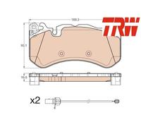 FRONT BRAKE PAD SET DISC BRAKE FITS: MERCEDES-BENZ CLS SEDAN GRANDE CLS 63 AM
