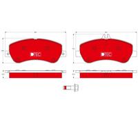 FRONT BRAKE PAD SET DISC BRAKE FITS: MERCEDES-BENZ E-CLASS COUPE E 500 .MERCE