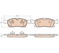 FRONT BRAKE PAD SET DISC BRAKE FITS: MERCEDES-BENZ M-CLASS ML 250 CDI / BLUET