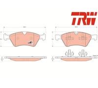 FRONT BRAKE PAD SET DISC BRAKE FITS: MERCEDES-BENZ R-CLASS R 350 CDI 4-MATIC