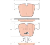 FRONT BRAKE PAD SET DISC BRAKE FITS: MERCEDES-BENZ S-CLASS S 63 AMG /S 65 AMG