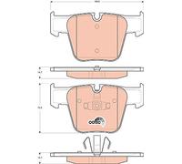 FRONT BRAKE PAD SET DISC BRAKE FITS: MERCEDES-BENZ S-CLASS S 63 AMG /S 65 AMG