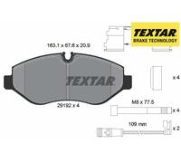 FRONT BRAKE PAD SET DISC BRAKE FITS: MERCEDES-BENZ SPRINTER 35-T BUS 318 CDI
