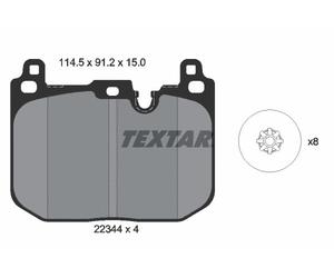 FRONT BRAKE PAD SET DISC BRAKE FITS: MINI MINI ESPORTIVO COOPER D/COOPER/COOP