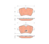 FRONT BRAKE PAD SET DISC BRAKE FITS: MINI MINI ESPORTIVO ONE D/COOPER/COOPER