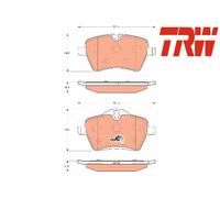 FRONT BRAKE PAD SET DISC BRAKE FITS: MINI MINI ESPORTIVO ONE D/COOPER/COOPER