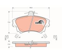 FRONT BRAKE PAD SET DISC BRAKE FITS: MITSUBISHI CARISMA 1.6 /1.8 /1.9 DI-D /1