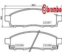 Brake pads P 54 055 BREMBO for MITSUBISHI FIAT