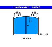 Brake pads 13.0460-4048.2 ATE for OPEL PORSCHE