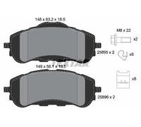FRONT BRAKE PAD SET DISC BRAKE FITS: PEUGEOT 308 II 1.6 THP/1.6 THP 125/1.2 V