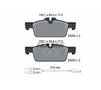 FRONT BRAKE PAD SET DISC BRAKE FITS: PEUGEOT 508 I 1.6 VTI/1.6 THP/1.6 HDI/2.