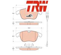 FRONT BRAKE PAD SET DISC BRAKE FITS: PEUGEOT 508 I 1.6 VTI/1.6 THP/1.6 HDI/2.