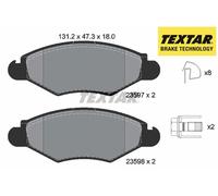 FRONT BRAKE PAD SET DISC BRAKE FITS: PEUGEOT HOGGAR 1.6/1.4 FLEX/1.6 FLEX.PEU