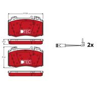 FRONT BRAKE PAD SET DISC BRAKE FITS: PORSCHE 944 2.7.PORSCHE 928 5.4 GTS.TOYO