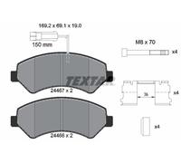 FRONT BRAKE PAD SET DISC BRAKE FITS: RAM PROMASTER 2500 STANDARD CARGO VAN 3.