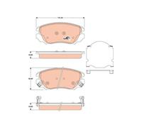 FRONT BRAKE PAD SET DISC BRAKE FITS: SAAB 9-5 2.0 TTID XWD/2.0 TTID/1.6 TURBO