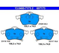 Brake pads 13.0460-7173.2 ATE for SAAB OPEL