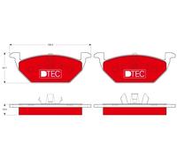 FRONT BRAKE PAD SET DISC BRAKE FITS: SEAT IBIZA MK IV 1.2/1.6 LPG/1.4/1.4 TDI