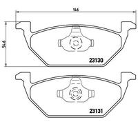 FRONT BRAKE PAD SET DISC BRAKE FITS: SEAT IBIZA MK IV 1.2/1.6 LPG/1.4/1.4 TDI