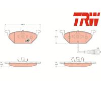 FRONT BRAKE PAD SET DISC BRAKE FITS: SEAT LEON 1.6 TDI/1.6/1.9 TDI/2.0 TDI 16