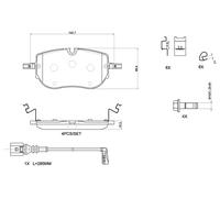 FRONT BRAKE PAD SET DISC BRAKE FITS: SKODA ENYAQ IV SUV 50/60/80/80X 4X4/RS/8