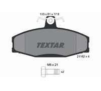 FRONT BRAKE PAD SET DISC BRAKE FITS: SKODA FAVORIT 1.3 135L /1.3 135 /1.3 136
