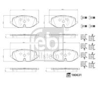 FRONT BRAKE PAD SET DISC BRAKE FITS: SKODA OCTAVIA IV COMBI 1.5 TSI/2.0 TDI/1
