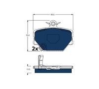 FRONT BRAKE PAD SET DISC BRAKE FITS: SMART FORTWO HATCH PEQUENO ELECTRIC DRIV