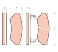 FRONT BRAKE PAD SET DISC BRAKE FITS: SUZUKI GRAND VITARA I 1.6 4X4 /2.7 4X4 /