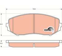 FRONT BRAKE PAD SET DISC BRAKE FITS: SUZUKI GRAND VITARA II WAGON HARDTOP 2.7