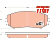 FRONT BRAKE PAD SET DISC BRAKE FITS: SUZUKI GRAND VITARA II WAGON HARDTOP 2.7