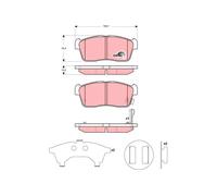 FRONT BRAKE PAD SET DISC BRAKE FITS: SUZUKI IGNIS I 1.5 /1.3 /1.3 4WD /1.5 SP