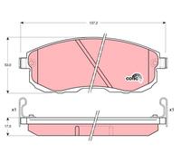 FRONT BRAKE PAD SET DISC BRAKE FITS: SUZUKI NEO BALENO SALOON 1.6 /2.0 /1.6 A