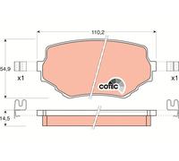 FRONT BRAKE PAD SET DISC BRAKE FITS: SUZUKI VITARA / SIDEKICK 2.0 V6 24V ALL-