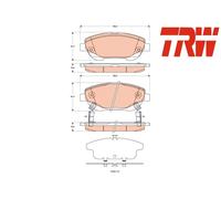 FRONT BRAKE PAD SET DISC BRAKE FITS: TOYOTA AVENSIS SALOON 2.2 D-4D /2.0 D-4D