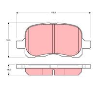 FRONT BRAKE PAD SET DISC BRAKE FITS: TOYOTA CARINA E VI SALOON 1.6 /1.8 I 16V