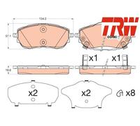 FRONT BRAKE PAD SET DISC BRAKE FITS: TOYOTA COROLLA ALTIS SALOON 1.3 /1.4 D-4