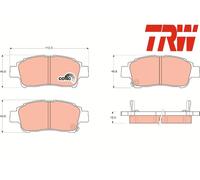 FRONT BRAKE PAD SET DISC BRAKE FITS: TOYOTA ECHO 1.0 /1.3 /1.4 D-4D /1.3 /1.3